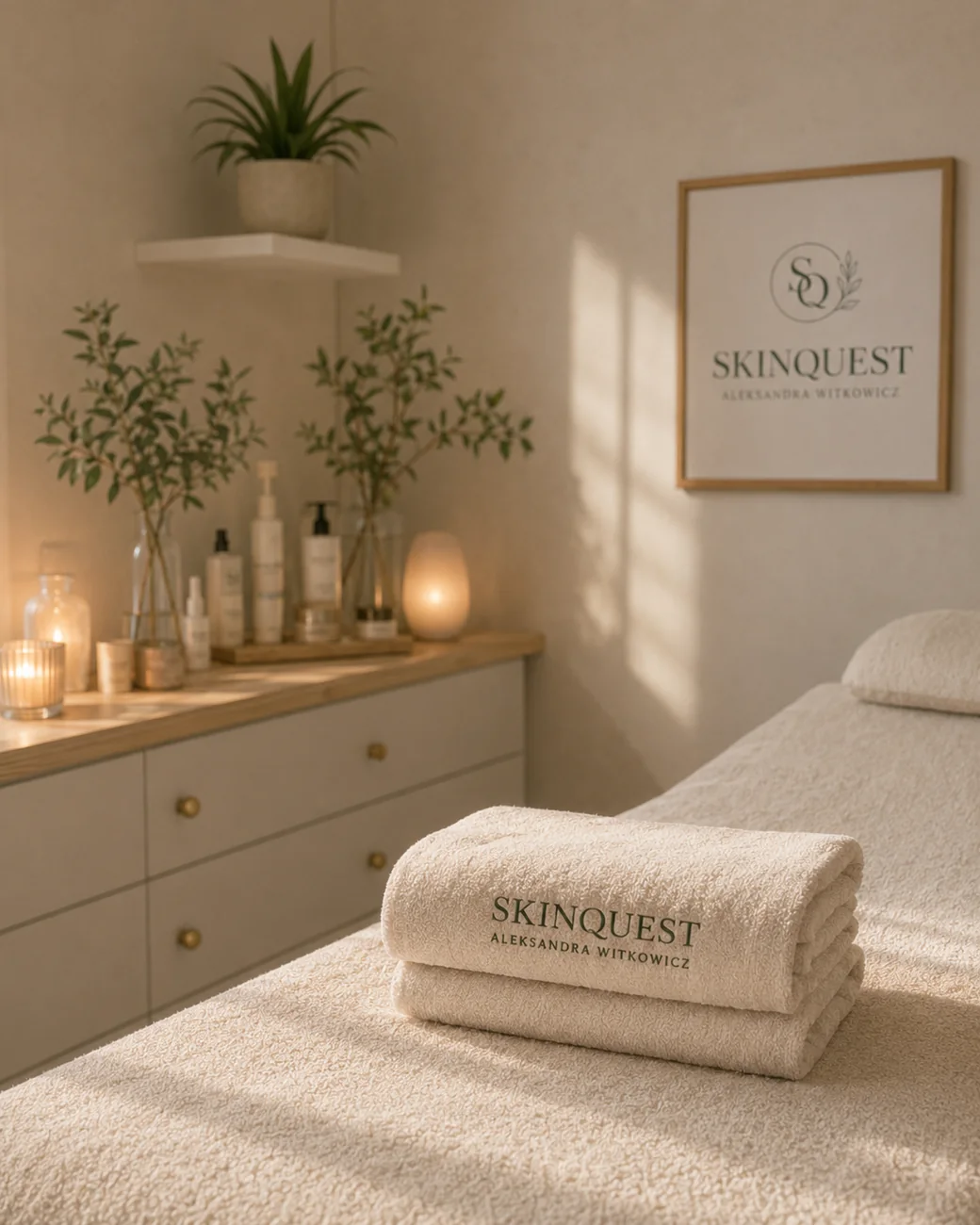 Spokojny klimat gabinetu Skinquest