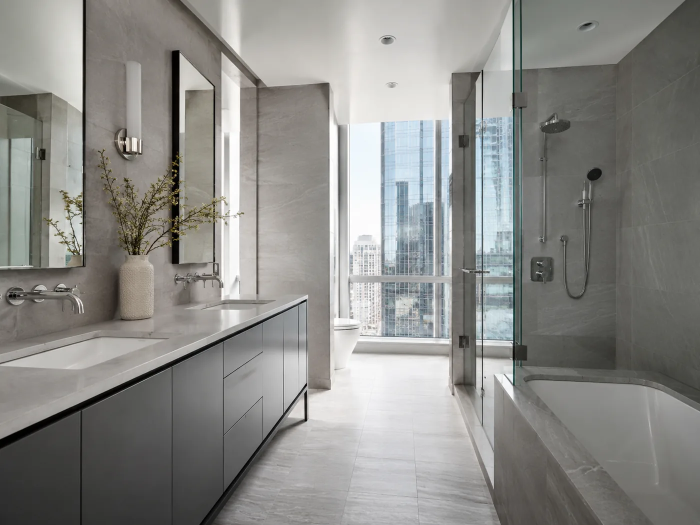 Finished bathroom in premium residential development
